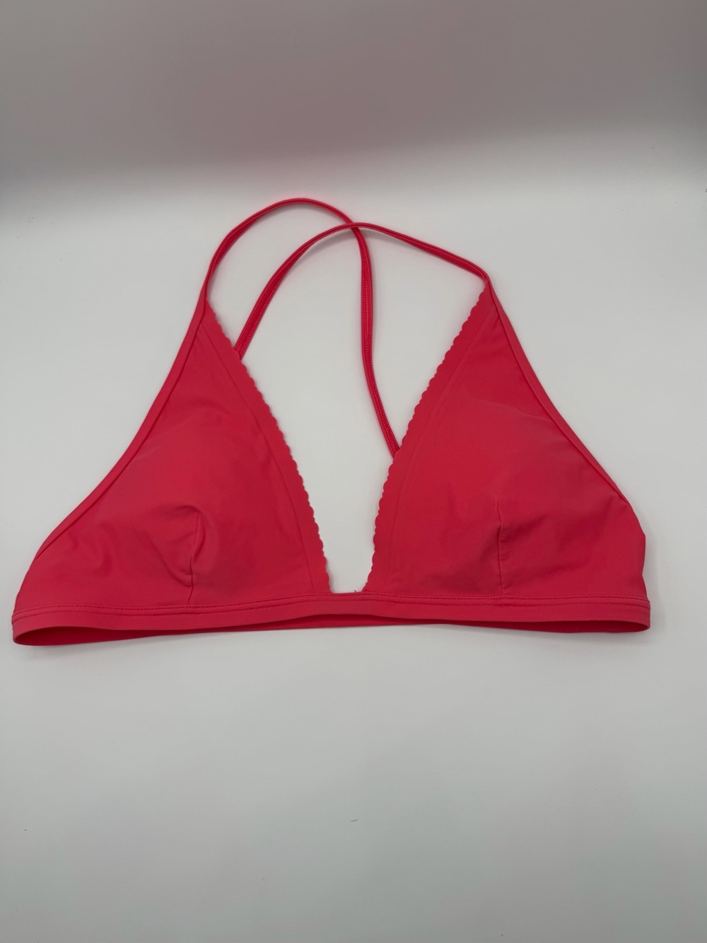 lululemon athletica reddish pink Triangle bikini top with Cross-Back Straps
